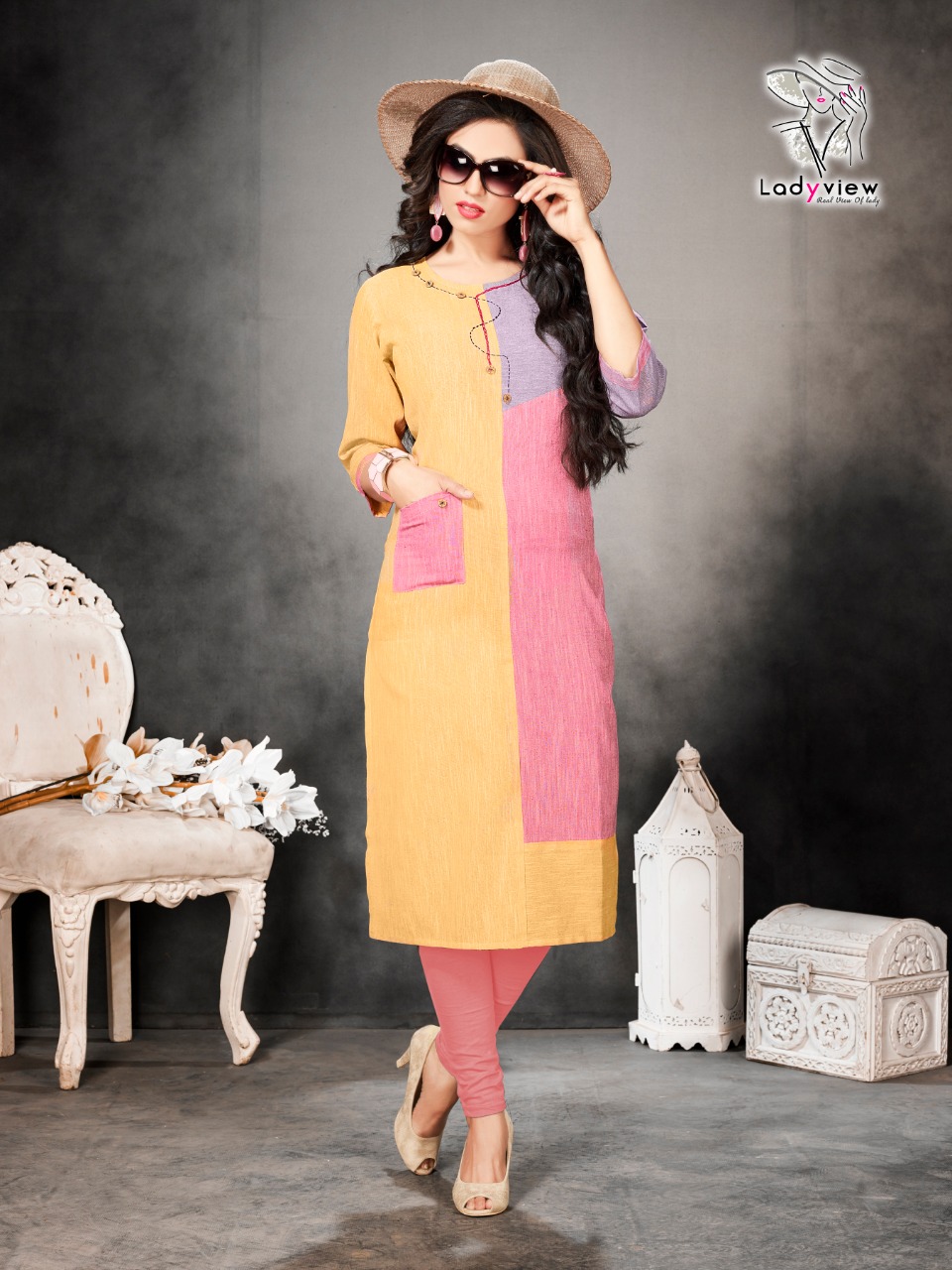 Ladyview Present Rang Rasiya Khadi Cotton Kurti Ladyview Present Rang Rasiya Khadi Cotton Kurti